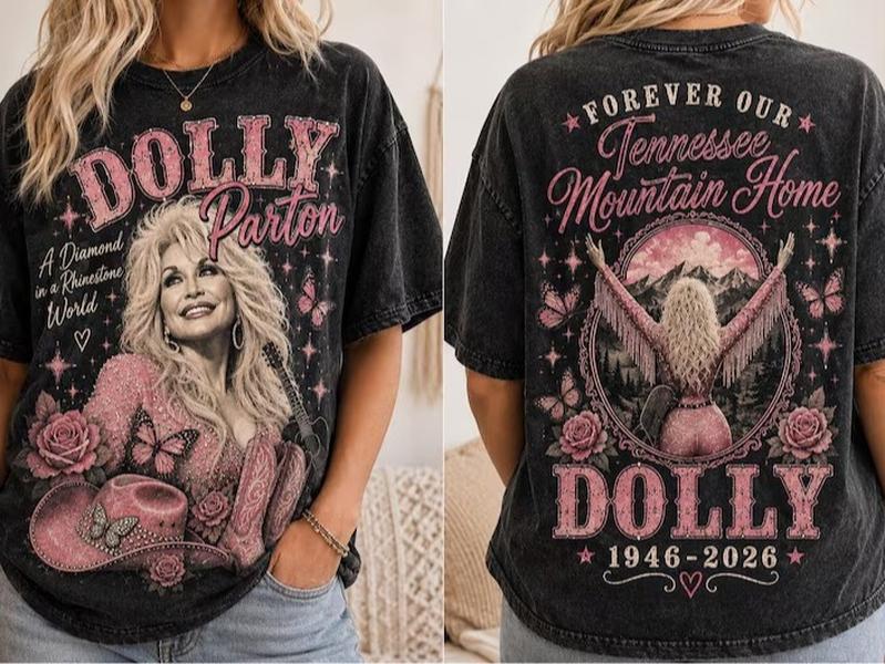 Dolly Parton Shirt, Dolly Tribute Tee, Rhinestone Cowgirl Shirt, Vintage Country Music Tee, Western Graphic T-Shirt, Dolly Inspired Gift