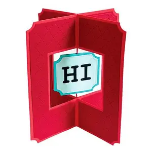 Crafts & Sewing The Stamps of Life A2 Reverse Corner Square Criss Cross Card Die Set