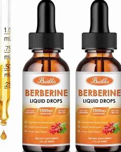Berberine Liquid Drops with Ceylon Cinnamon & Bitter Melon, 1500mg Per Serving for Glucose & Immune Support, 2 Fl Oz Bottles, Pack of 2