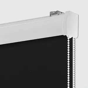 Blackout Corded Roller Window Shades Waterproof Thermal Insulated Fabric Blinds with UV Protection Easy to Install for Home Office Bathroom