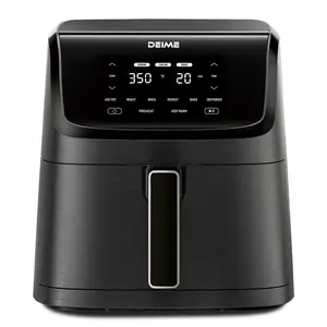 DEIME US RA750D 7.2QT Digital Air Fryer, Large Capacity Oil-Less Healthy Cooker with 8 Presets, Touch Control, Non-Stick Dishwasher Safe Basket