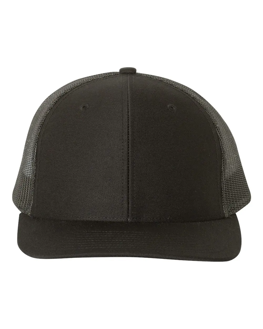 Richardson 12 Custom Embroidered Snapback Trucker Cap for Men Classic Style Polyester Blend Casual Hat with Adjustable Plastic Snapback