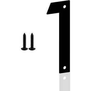 5 Inch Metal Hou Numbers Letters, Black Hou Address Numbers for Outside, Modern Metal Address Number Letters for Homes, Apartments, Farms, Office (1)