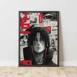 Uchiha Itachi Manga Anime Poster, Japanese Manga Room Decor, Anime Gift, Unframed Wall Art, Home Decor, Bedroom Display