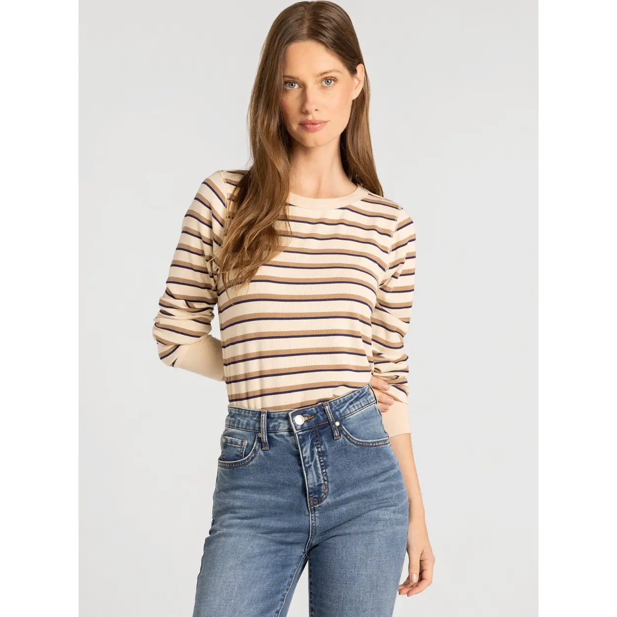 Thread & Supply : Stacey Top in Cream Stripe