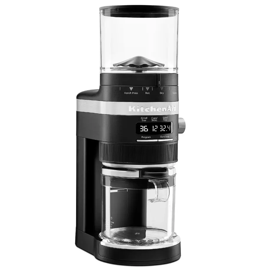KitchenAid Electric Burr Grinder, Coffee Bean Mill, Precision Grind Coffee Grinder, Smart Dose Grinder, 70 Grind Sizes, Conical Burr Coffee Mill, Espresso Grinder, Drip Coffee Grinder, Kitchen Coffee Appliance
