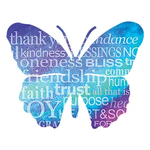 Euphoria Butterfly Metal Wall Art