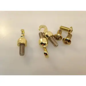 Grandfather Clock Weight Shell Open Hook Set of 3 5mm Vintage Weighted Hooks Clock Mechanism Replacement Parts