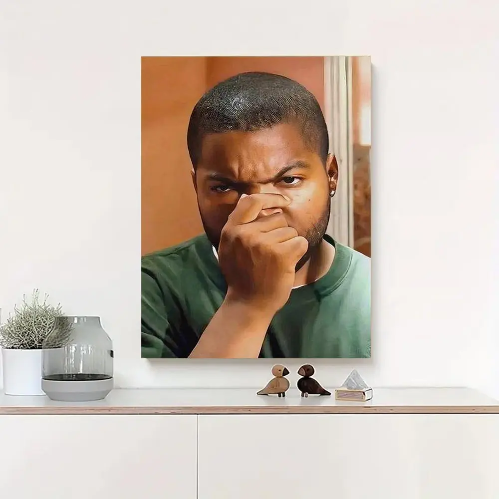 Vintage Funny Wall Decor, Canvas Print of 90s Comedy Friday Ice Craig's Dad Toilet Scene, Art for Bathroom, Bedroom, Living Room & Office Decoration, good poster items