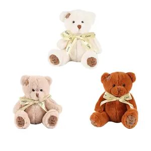17cm/6.69in Teddy Bear Plush Toys Cute Bow Tie Bear Stuffed Animal Toys Available in Three Colours For Birthday Teddybear