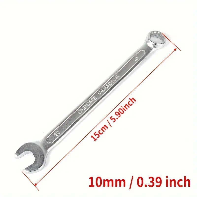 1Pc Chrome Vanadium Steel High Quality Dual-Purpose Wrench, Offset Spanner, Hardware Tools Car Maintenance Home