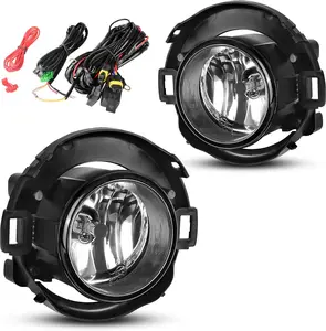 YITAMOTOR Fog Lights Compatible with 2005-2015 Xterra & 2010-2019 Frontier Fog Lamps, with H11 12V 55W Bulbs,Wiring Harness and Switch