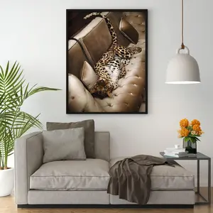 Vintage Leopard Poster, Fashion Poster, Luxury Print, Luxury Leopard Print, Vintage Luxury Fashion Poster (UNFRAMED)