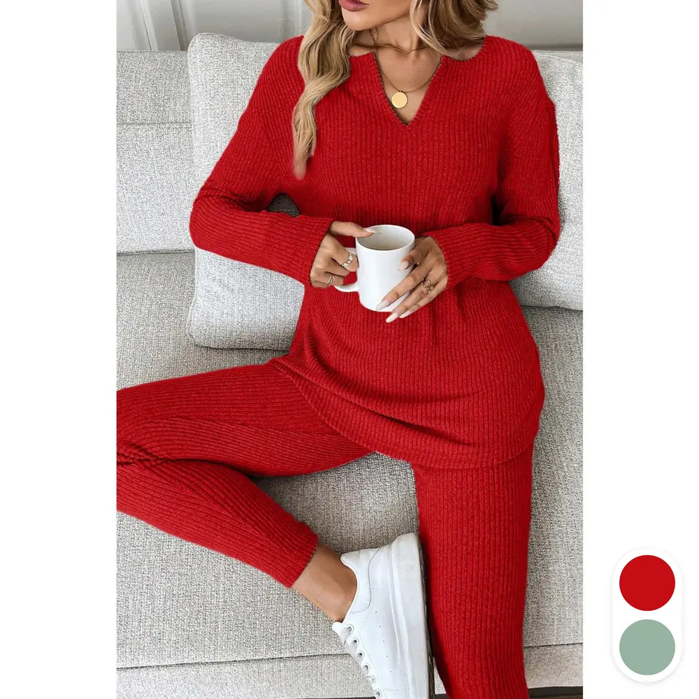 Long Sleeve Leggings Two Pieces Lounge Set