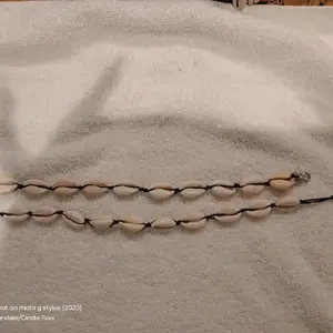 HANDMADE COWRIE SHELL ANKLET SET