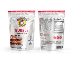 Crazy Bubble Waffle-Waffle Mix freeze dried  oreos