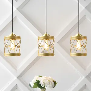 JONATHAN Y Isabelle Modern Adjustable Metal/Glass LED Pendant; for Living Room,Bedroom, Kitchen, Office
