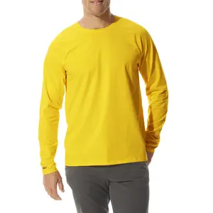 Men's UPF 50+ Contractor Long Sleeve Tee | Nautic Yellow