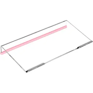 Keyboard Stand for Desktop, 11.8"  Clear  Keyboard Riser 78  Compact Keyboard Lift for Desk  Short Keyboard Holder Tray with Black and   Strip