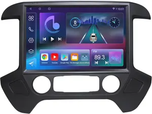 13.1" 8Core 8+128G Car Radio for Chevy Silverado GMC Sierra 2014-2018,5Ghz WiFi Android 13 2K Screen Radio Wireless CarPlay Android Auto BT DSP 48EQ Backup Camera Mic,Black