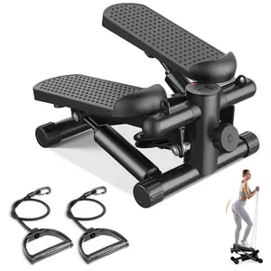 Steppers for Exercise at Home Workout Equipment, Twist Mini Stepper with Resistance Bands