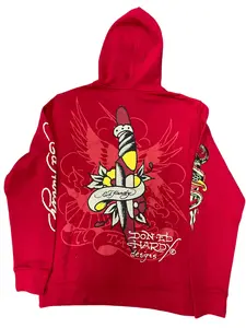 ED HARDY EAGLE TIGER MENS PULLOVER HOODIE