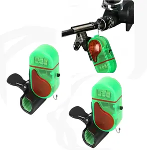 Fishing Bite Alarm with LED Light, Sensitive Smart Electronic Fishing Bells for Rods, Fish Bite Alarm Sound Alert Bell, Clip-On Electronic Fishing Alarms Bite Alarms for Fishing