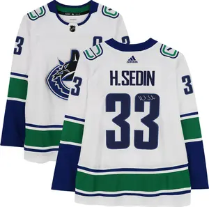 Henrik Sedin Vancouver Canucks Autographed White Adidas Authentic Jersey - Fanatics Authentic Certified