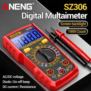 ANENG SZ306 Professional Smart Digital Multimeter for Electricians, AC/DC Voltage, DC Current, Resistance & Diode Tester Up to 20MΩ, Home & Automotive Repair Tool ANENG SZ306 High Precision Multimeter Tester, Smart Digital Voltmeter, Diode T