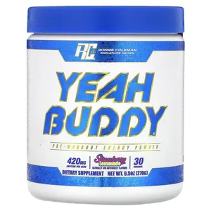 Ronnie Coleman Signature Series, Yeah Buddy, Pre-Workout Energy Powder, Strawberry Lemonade , 9.5 oz (270 g)