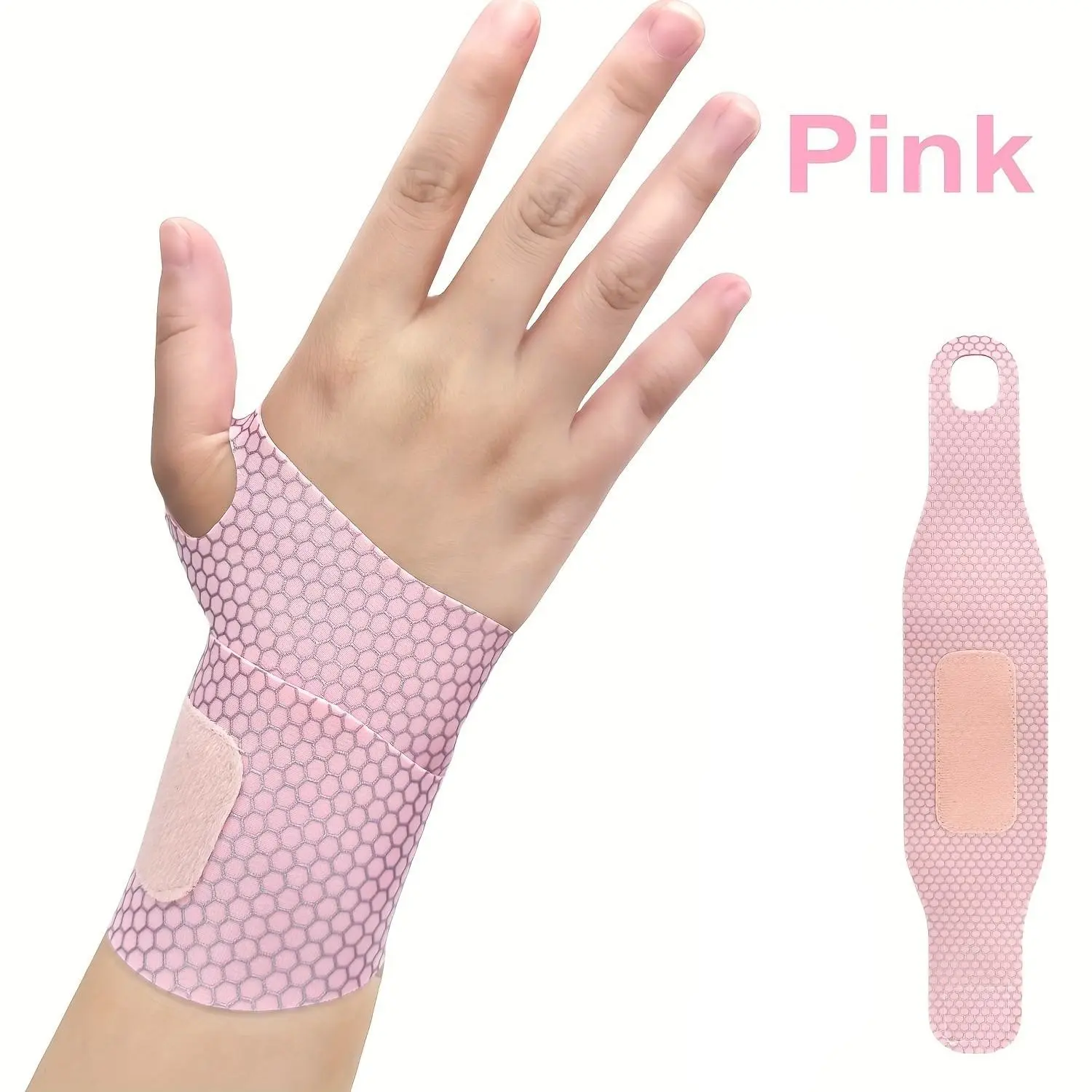 Lightweight Breathable Wrist Brace, Adjustable Elastic Sports Support, Compression Wrist Strap for Daily Use, Office, Exercise, Basketball, Tennis, Badminton, Wrist Wraps