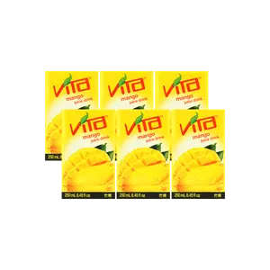 VITASOY Vita Hong Kong Mango Juice Drink, 250ml Boxes (6-Pack) - Refreshing Tropical Flavor, Perfect for On-the-Go