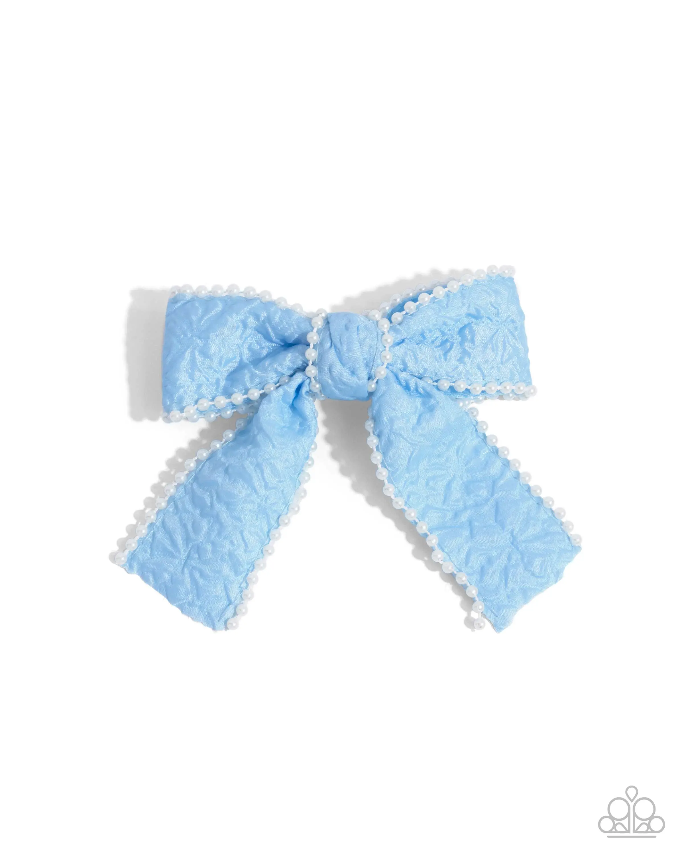 Coquette Charm - Blue Bow Hair Clip - Paparazzi