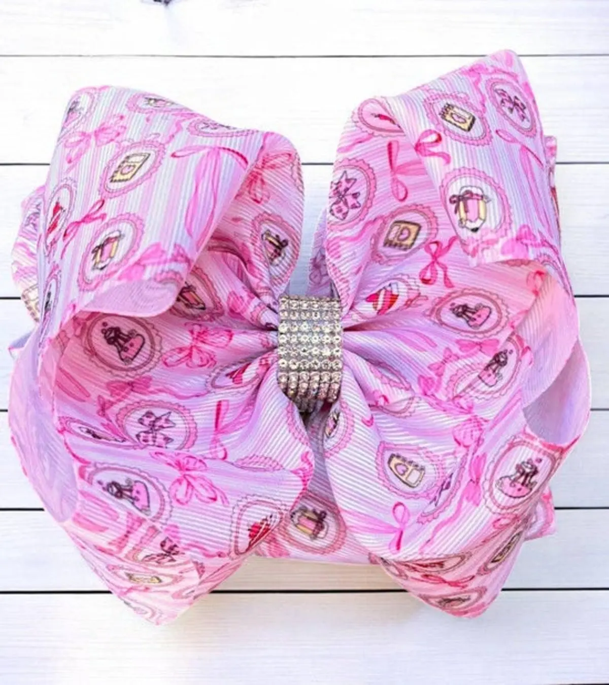 Multi-Printed back to school double layer hairbows