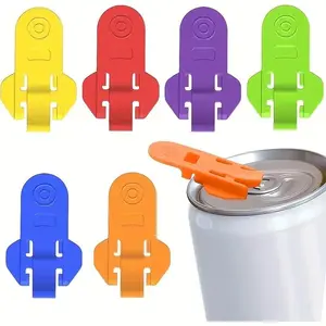 Manual Can Opener Set, Easy to Use, Colorful Can Openers, Protective Covers, 6pcs Manual Can Opener Kit, Simple and Durable