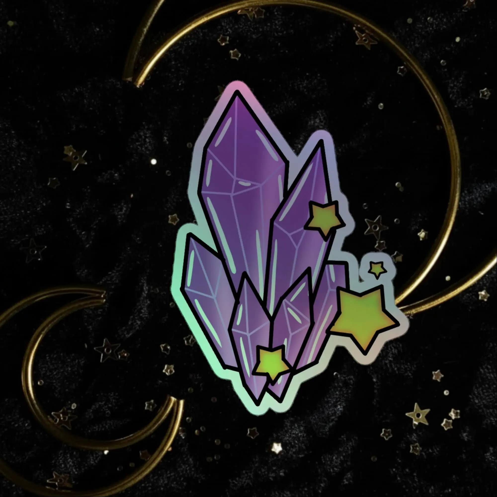 Crystal Holographic stickers