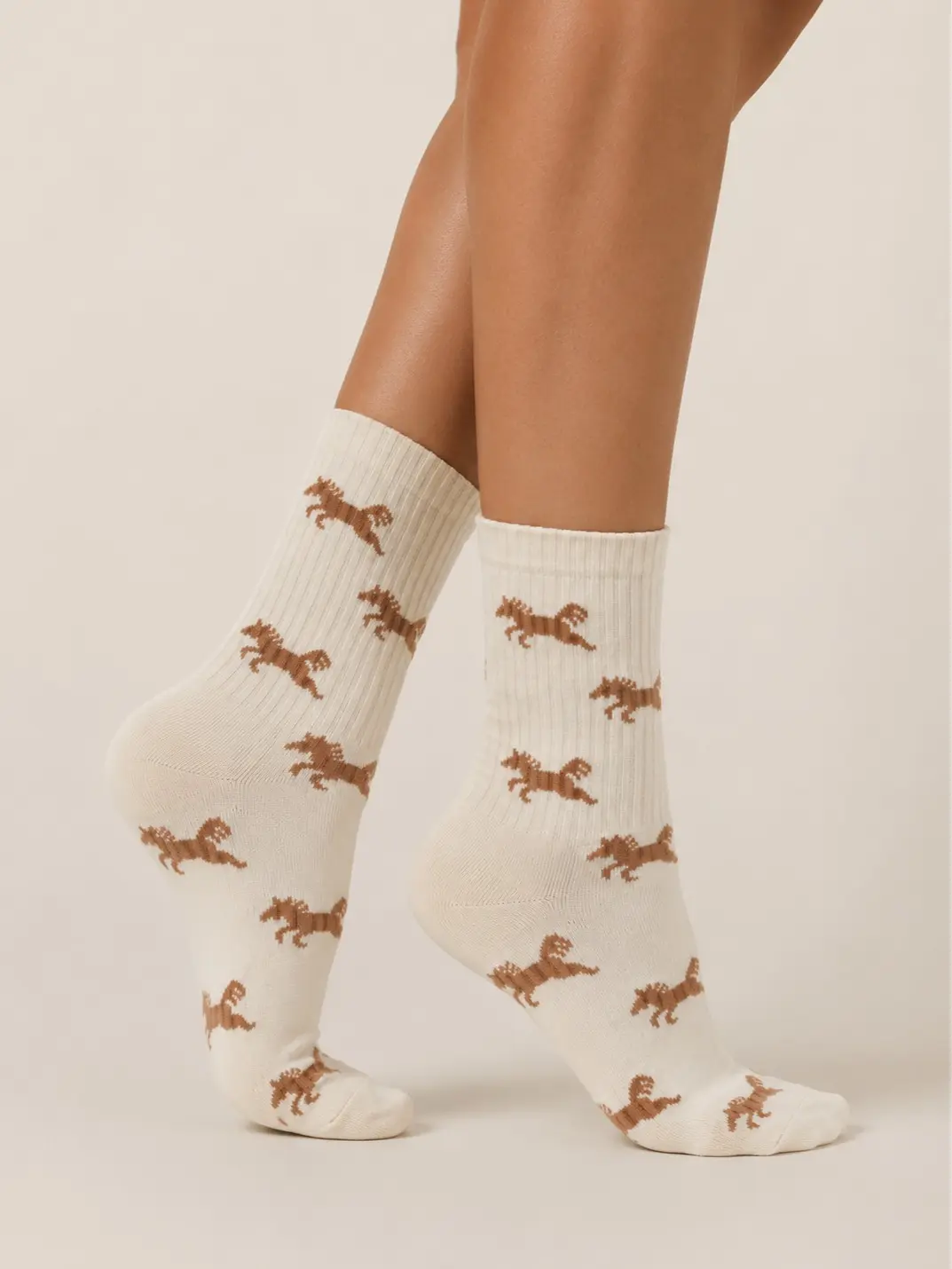 Wild Horses Crew Socks