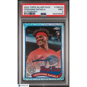 2024 Topps Silver Pack 1989 Chrome Promo Ceddanne Rafaela #T89C20 Auto PSA 9