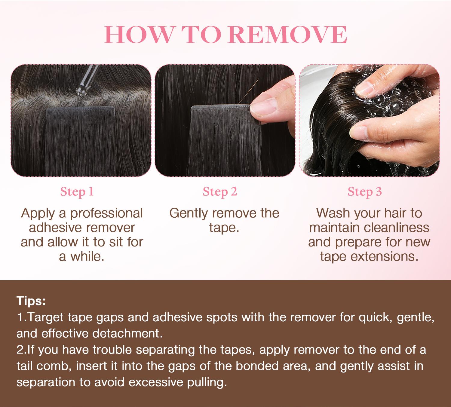 GOO GOO Invisi Edge Tape in Hair Extensions Straight Human Hair, 14inch-24inch 20pcs 50g, Seamless Injected Tape, Virgin Remy Hair, Natural Look