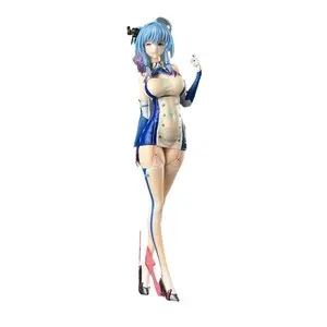 Hot Azur Lane Character Uss St Louis Ice Blue Beautiful Girl Figurine Model Toys Desktop Collection Game Peripheral Gifts