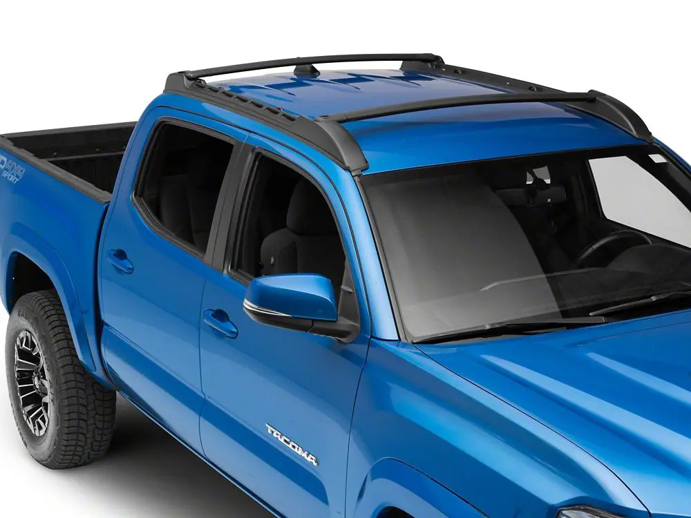 REDROCK OEM Look Adjustable Bolt-On Cross-Bar Roof Rack, Car Accessories, Adjustable Truck Rack for 2005-2023 Tacoma Double Cab, Bolt-On Installation Exterior Accessory for Extra Cargo Space, Oem Style