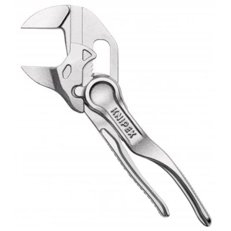 Knipex 2027265 4-in. Chrome Mini Pliers Wrench, Silver Tools