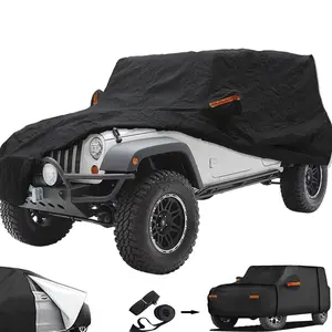 Big Ant Car Cover Custom Fits for Jeep Wrangler 2 Door JK JL TJ YJ CJ Sport/Sahara/Rubicon Waterproof All Weather, Full Exterior Cover Outdoor Snow Sun Uv Protection