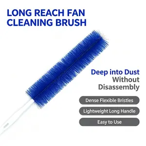 Bendable Multifunctional Fan Brush, House Cleaning Tools for Homeowners with Dust Removal, Dust Sweeping, Easy Stain Removal & Window Cleaning Accessories for Blinds, Air Vents