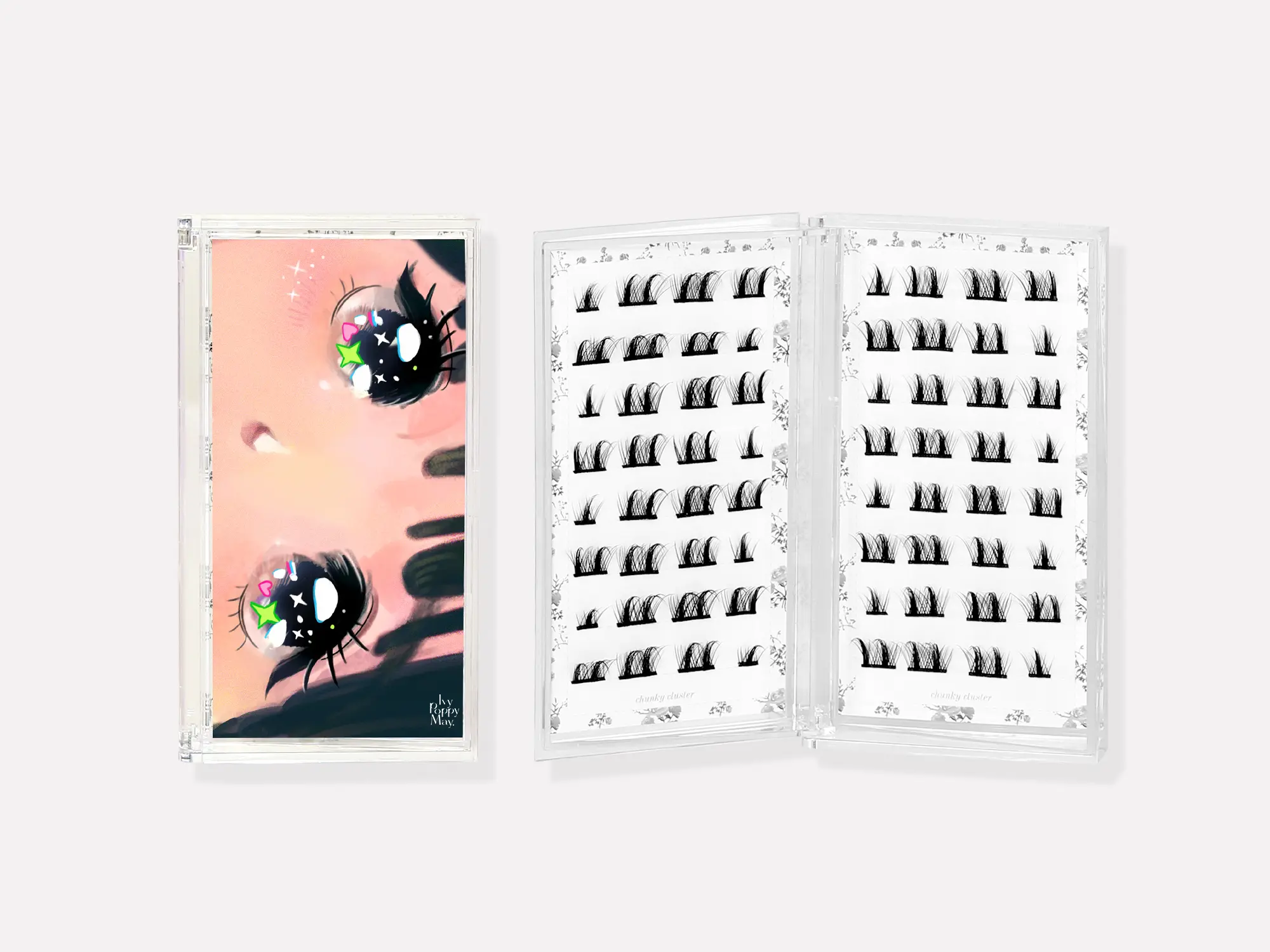 'man hua' lashes - chunky eye clusters