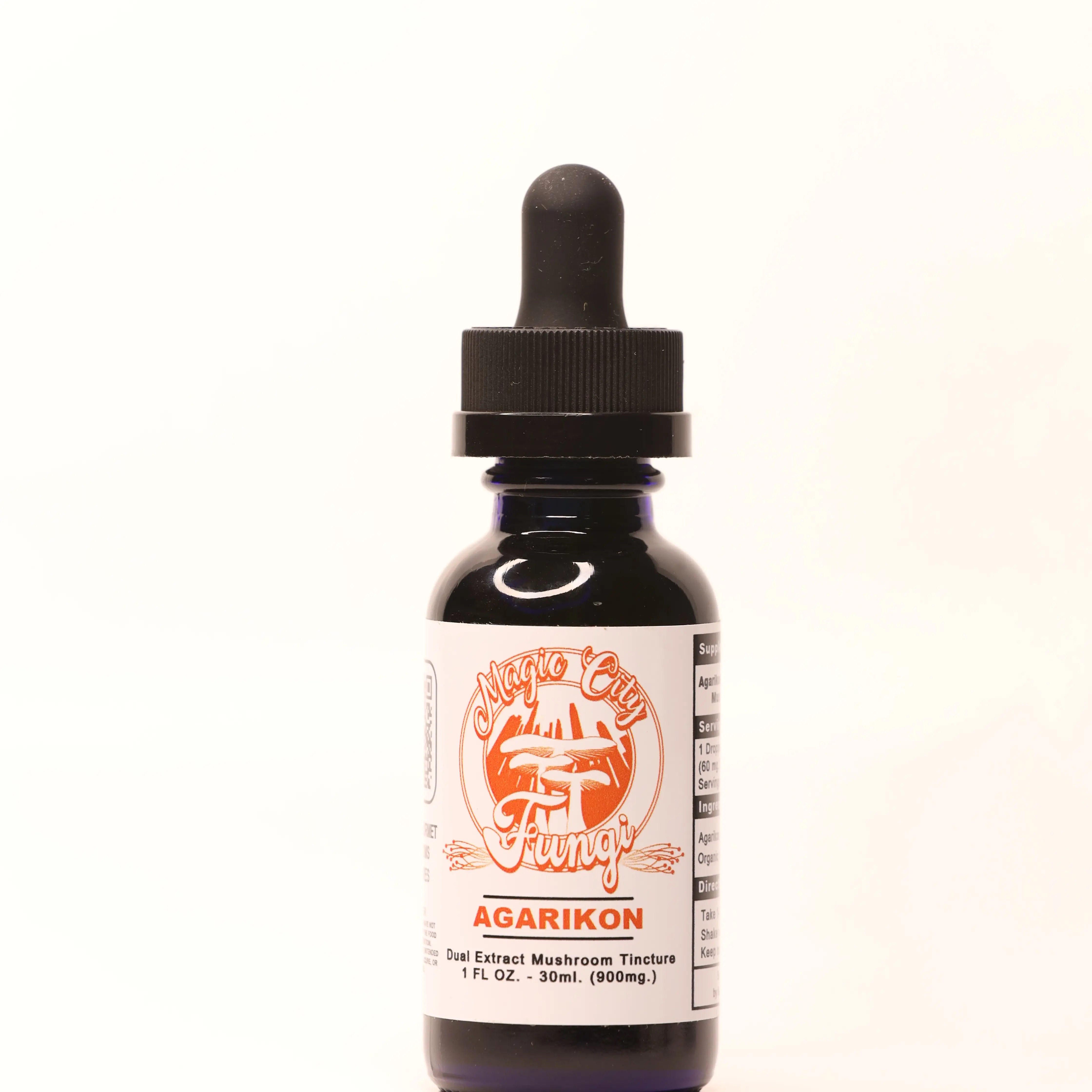 Magic City Agarikon Dual Extract Mushroom Tincture 1 FL oz - Organic Formula for Immune Boost & Respiratory Health Support