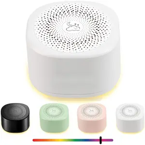 Travel White Noise Sound Machine 10 Sounds, Portable Sound Machine for Adults Sleep, Mini Sleep Aid with Adjustable Volume, 3 Timers, Colorful Night Light, Rechargeable for Baby, Home, Registry Gift