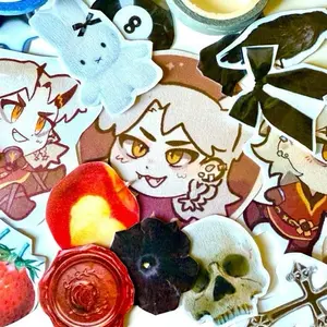 CUSTOM OC scrapbook kit for original characters, waterproof vinyl