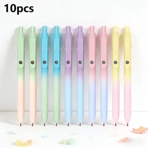 Smooth Writing Gel Pens for Note Taking, 10 Pack Retractable 0.7mm Fine Point Black Ink with Gradient Color Barrel, No Smear, Detachable Design, Nebula Pen Set for School, Office, & Everyday Use – Perfect Mother’s Day Gift, Back to School Stationery Set