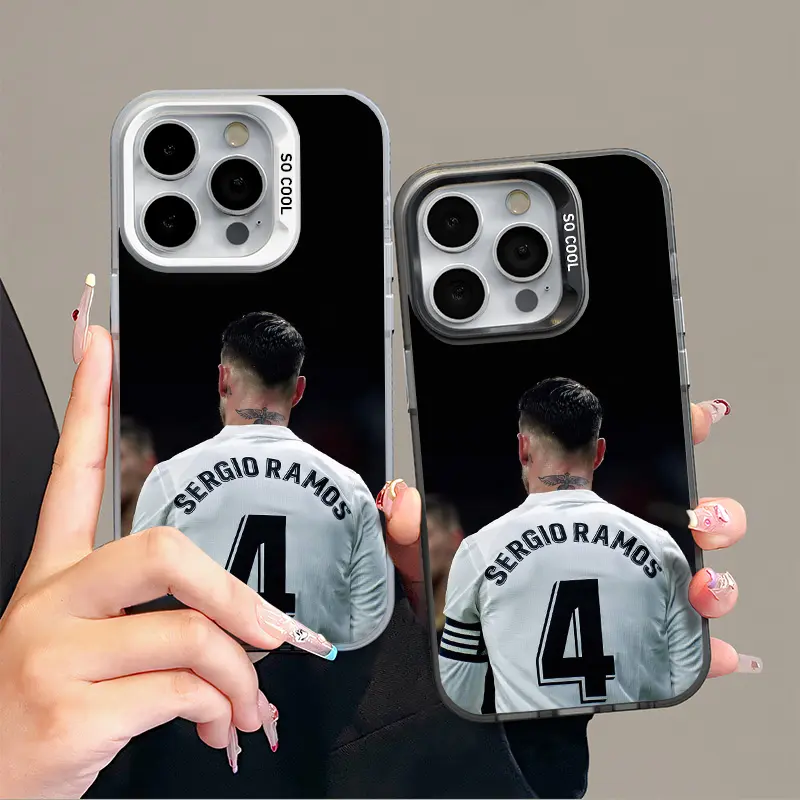 IPhone 17 Promax Sergio Ramos Phone Case Anti Drop Protective Case Suitable for iphone 16 15 14 13 12 11 XS Plus Acrylic Phone Case